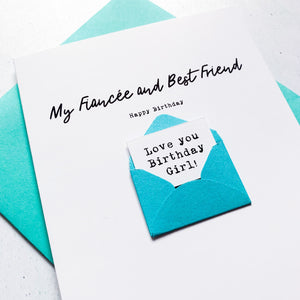 Fiancee and Best Friend Birthday Card, Girlfriend Birthday Card, Partner Birthday Card, Birthday card for Girlfriend, Special Age Card
