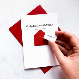 Best Friend Anniversary Card, Boyfriend Anniversary Card, Husband Anniversary card, Anniversary card for him, Personalised Anniversary Card