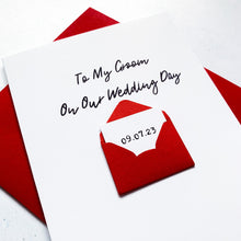 Load image into Gallery viewer, To My Groom on our Wedding Day Card, Wedding Card for groom, Wedding Card for bride, On our wedding day card, Wedding Card for Fiance