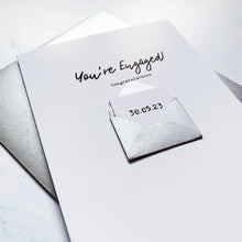 Load image into Gallery viewer, You&#39;re Engaged Congratulations card, Engagement card, Congratulations on your engagement, card for couple, on your engagement