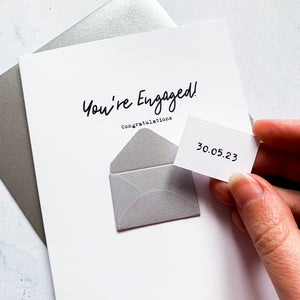You're Engaged Congratulations card, Engagement card, Congratulations on your engagement, card for couple, on your engagement
