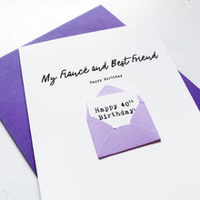 Load image into Gallery viewer, Fiancé and Best Friend Birthday Card, Boyfriend Birthday Card, Partner Birthday Card, Birthday card for Boyfriend, Personalised Card