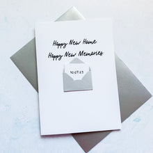 Load image into Gallery viewer, Happy New Home Card, Personalised New Home Card, 1st Home Card, First Home Card, Congratulations Card, Congratulations on your new home