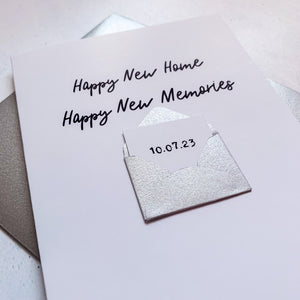 Happy New Home Card, Personalised New Home Card, 1st Home Card, First Home Card, Congratulations Card, Congratulations on your new home