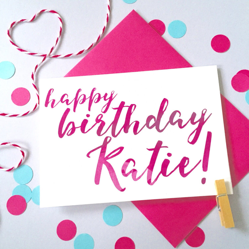 Special Name Birthday Card - Birthday Card sister, Birthday card friend, Birthday card for her, birthday card daughter, birthday card wife